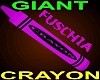 Giant Fuschia Crayon