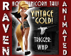 VNTG GOLD HORSE TAIL!