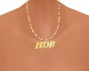 Colar HDB (dourado)