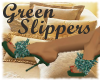 (MSis) Green Slippers