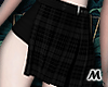 蝶 Sexy Blk Plaid Skirt