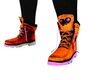 pumpkin orange boots