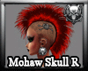 *M3M* Mohaw Skull Red