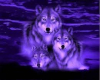 purple wolves tapistry