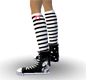 Emo stockings + sneakers
