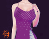 梅 sparkle plum dress