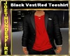 Open Suit black Red
