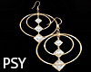 F Gold Earrings NYE