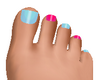 Feet Doll Red Teal