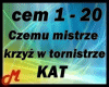 Czemu mistrze krzyz w...