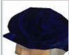 BLUE CAP ON BLOND HAIR
