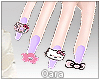 Oara kitty nails - lilac
