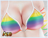 Colorful Bikini Top