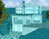A Glass House in Teal