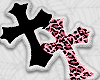 animal print cross rug