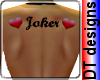 Joker hearts back tattoo
