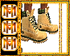 {MH3} Gold Plaid Boots