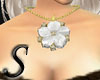 *S*White Rose Necklace