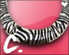 C. Zebra print necklace