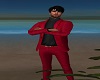 suite red costume