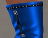 +LEATHER BOOTS BLUE+