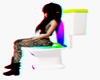 Rainbow toilet