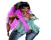 Sasha Hot pink and Black
