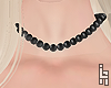 L | black pearl necklace