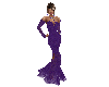 Purple Lace Evening Gown