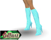 ~MDB~ AQUA SPIKED BOOTS