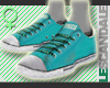 Teal Canvas Trainers