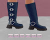 Z Navy Leather Boots