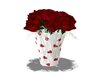 Valentine Roses in Vase