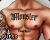 Monster Tattoo TOPLESS