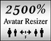 Avatar Scaler 2500%