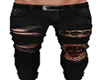 Jeans black skull