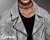 Leather Jacket Grey