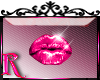 *R* Pink Lips Sticker