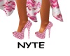 Classy Pink Rose Heels