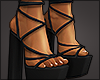 Laced Heels Black