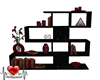 Dark Red/ Black Shelf