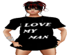 t-shirt  Love my Man {F}