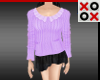 Purple Sweater & Skirt