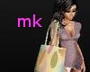 MK tan polka bag
