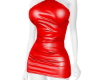 Red Leather Dress RLS