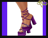 Purple Rufflepuff heels
