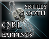 Skully Goth Earrings