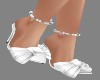 !R! White Bow Anklet