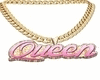 Pink/Gold Queen Chain