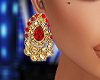 Bai Red and Gold Earring
